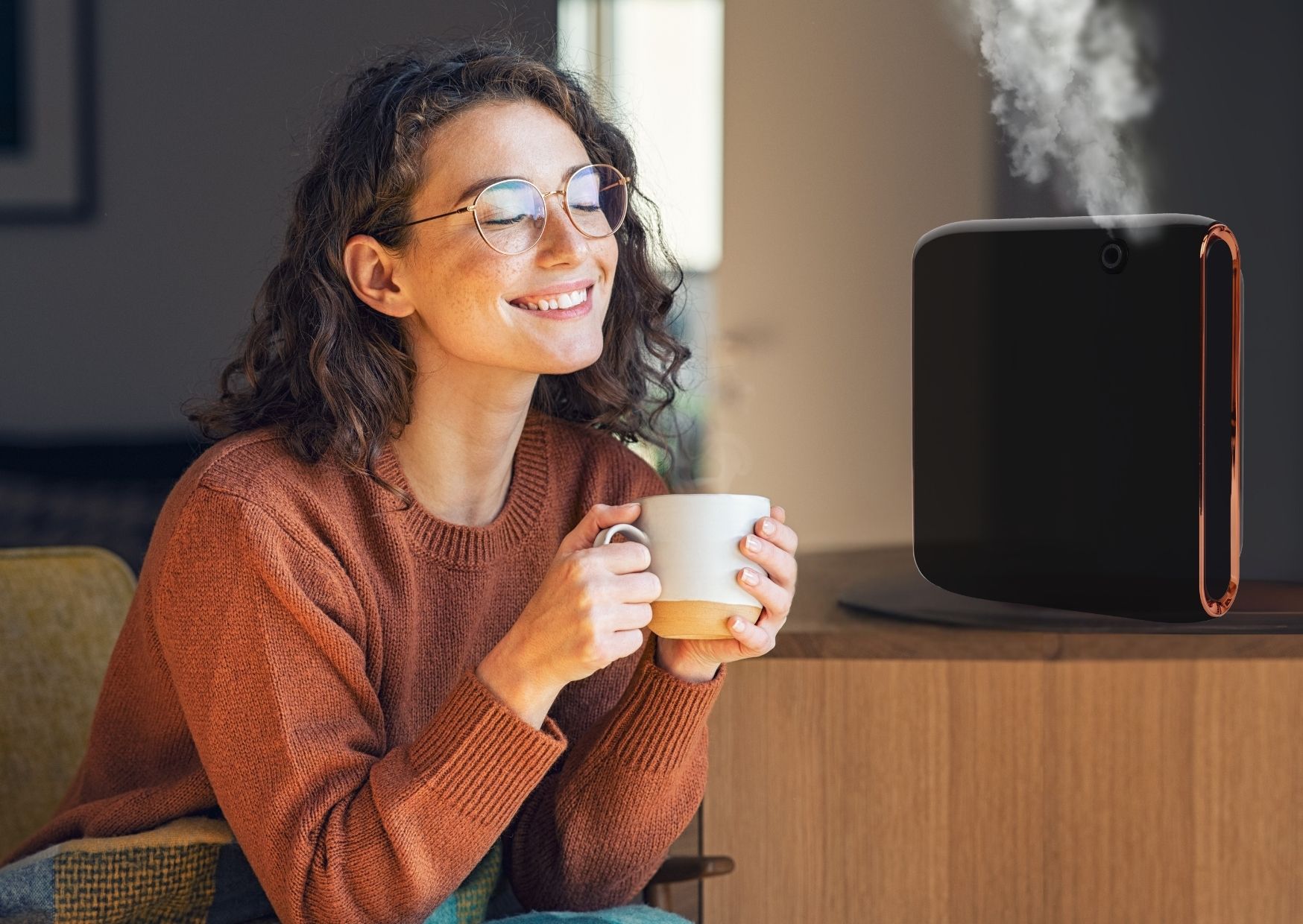 dyfuzor zapachowy wraz z zapachem wspomagającym szczęście