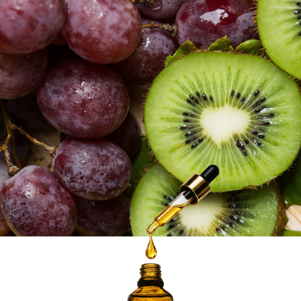 Black Grapes and Kiwi