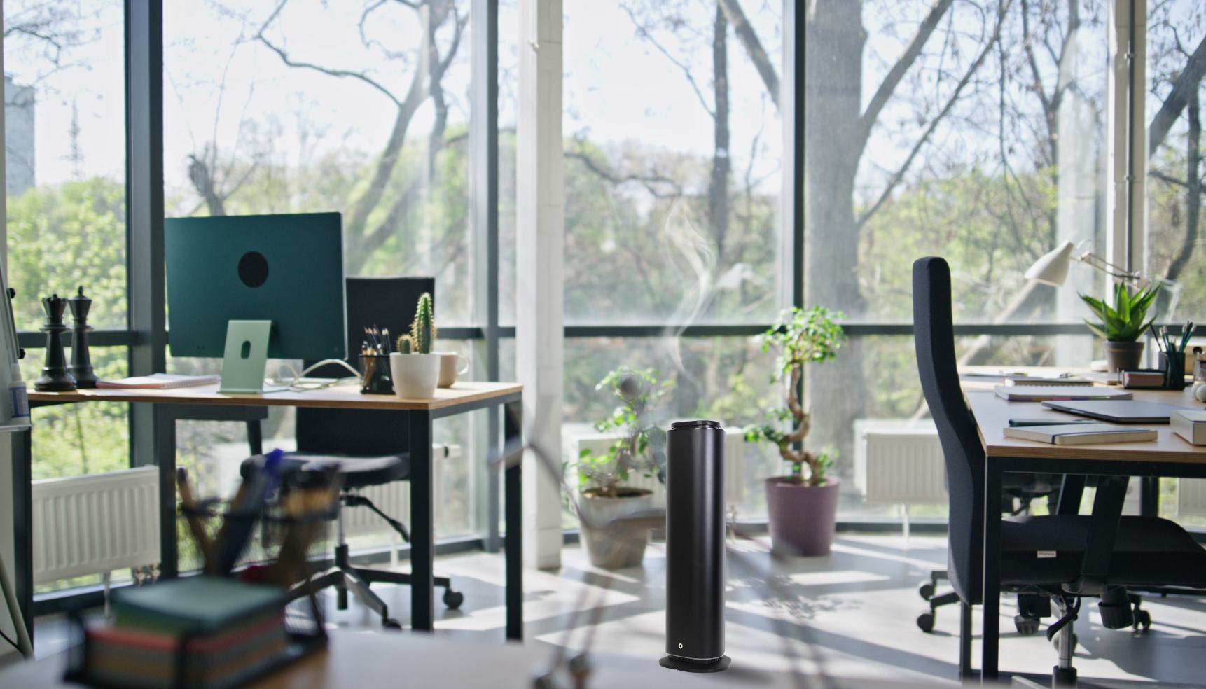 nowoczesne biuro z dyfuzorem zapachowym iFresh Tower