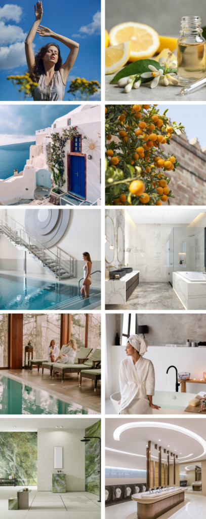 Citrus Flower moodboard zapachu