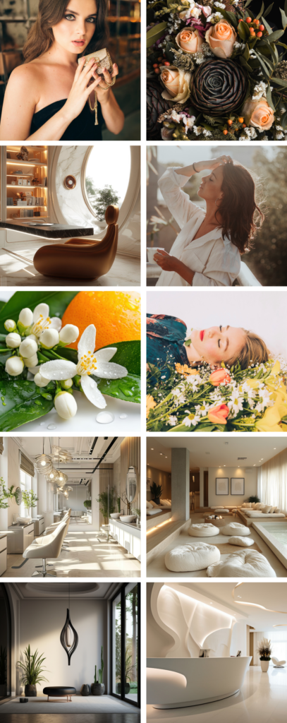 Gama zapachu Pure Poison - moodboard