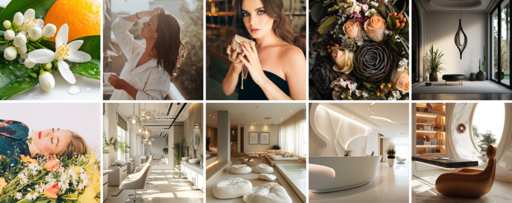 Gama zapachu Pure Poison - moodboard