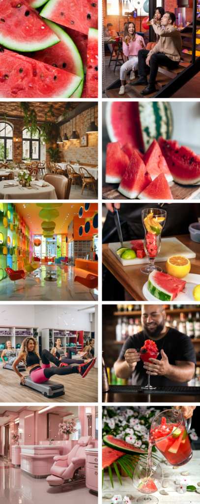 Moodboard zapachu Watermelon - świeży arbuz