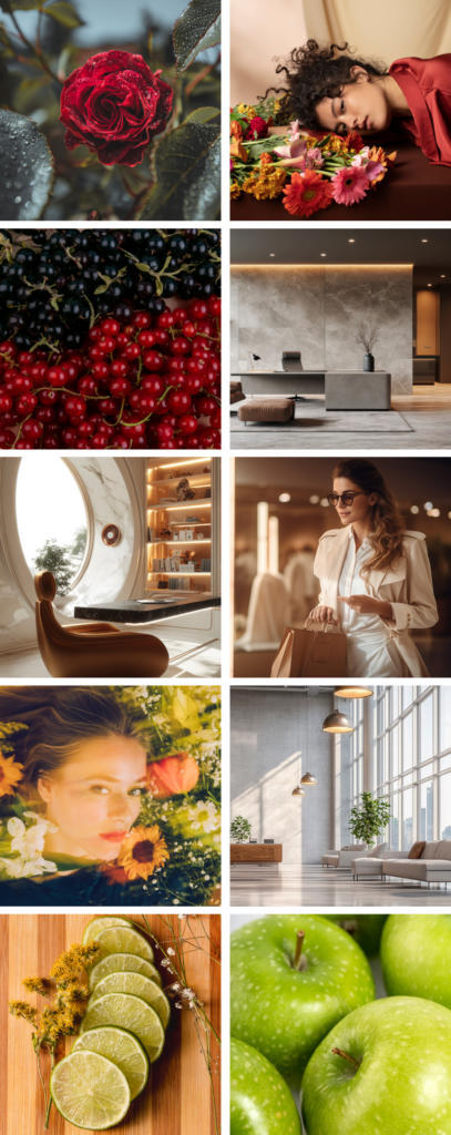 Gama zapachu Aventus - moodboard zapachu