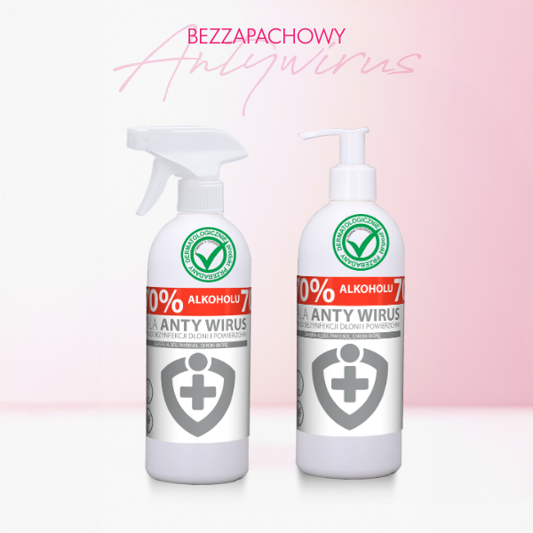 płyn do dezynfekcji dłoni i powierzchni KALA ANTYWIRUS bezzapachowy