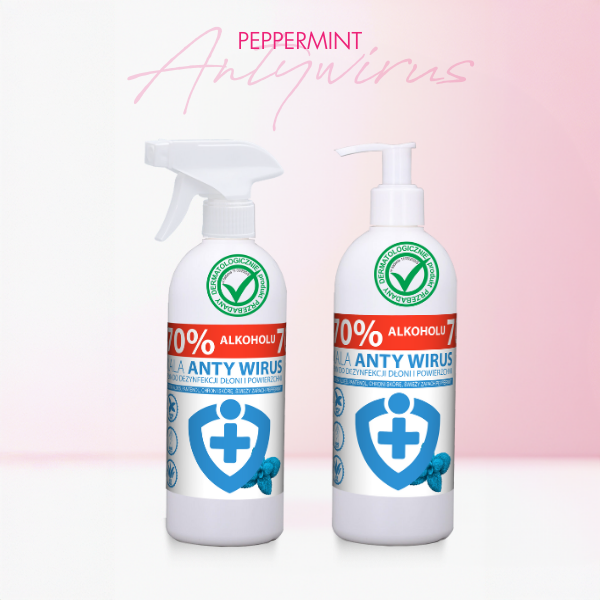 płyn do dezynfekcji dłoni i powierzchni KALA ANTYWIRUS peppermint