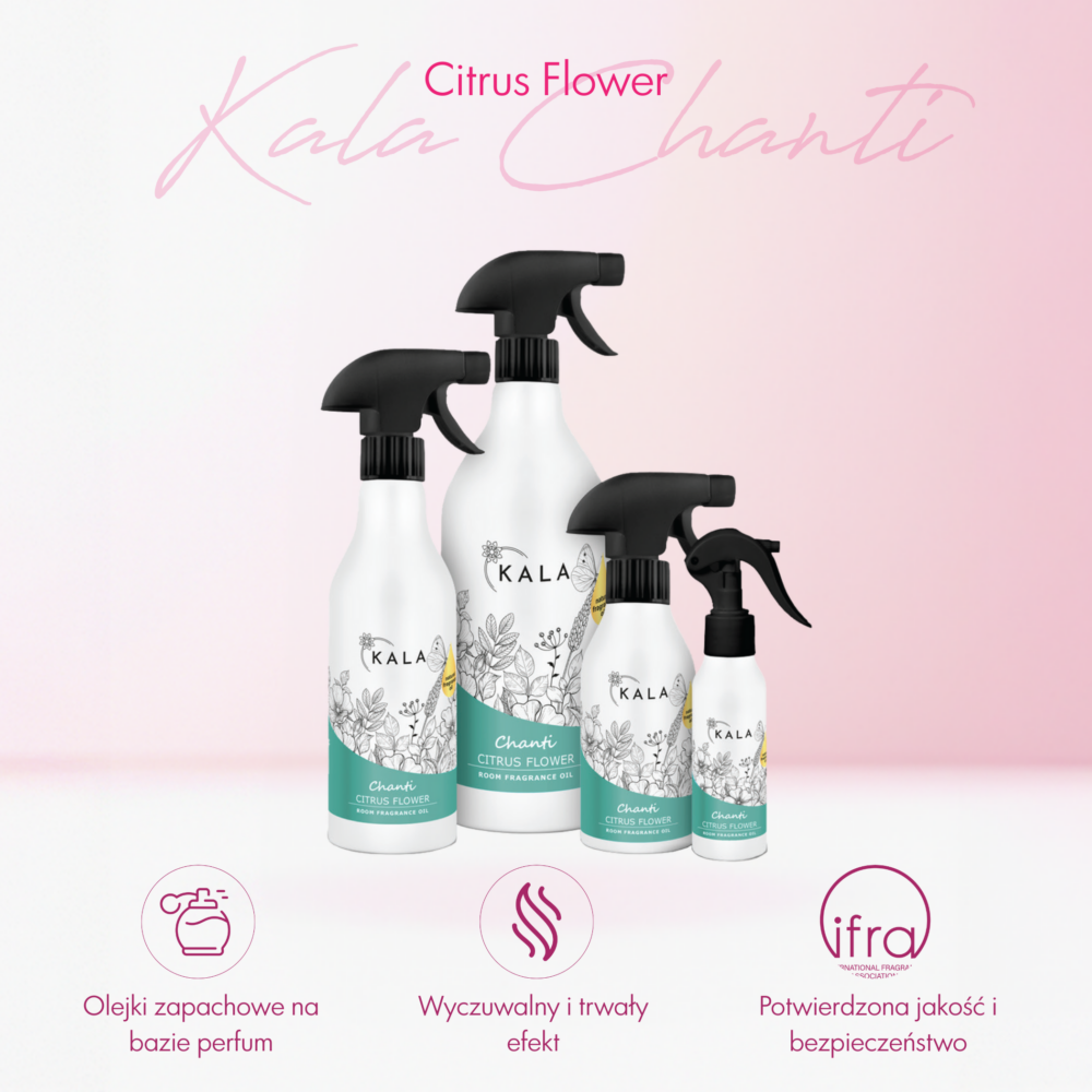 Kala Chanti zapach Citrus Flower - właściwości, 4 pojemności