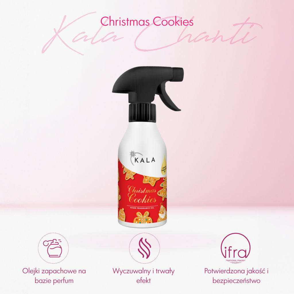 CHRISTMAS COOKIES Olejek zapachowy w sprayu KALA Chanti
