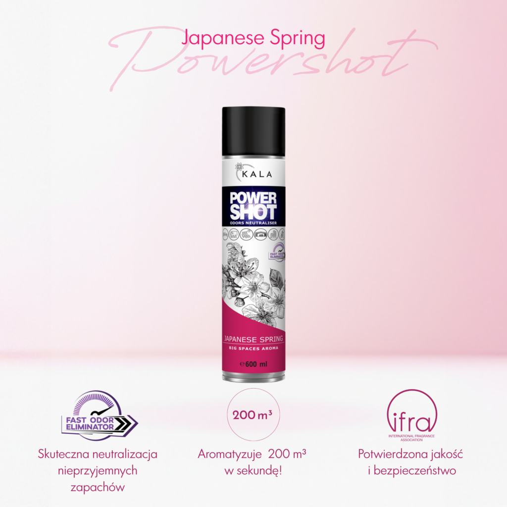 JAPANESE SPRING Neutralizator Zapachu POWER SHOT