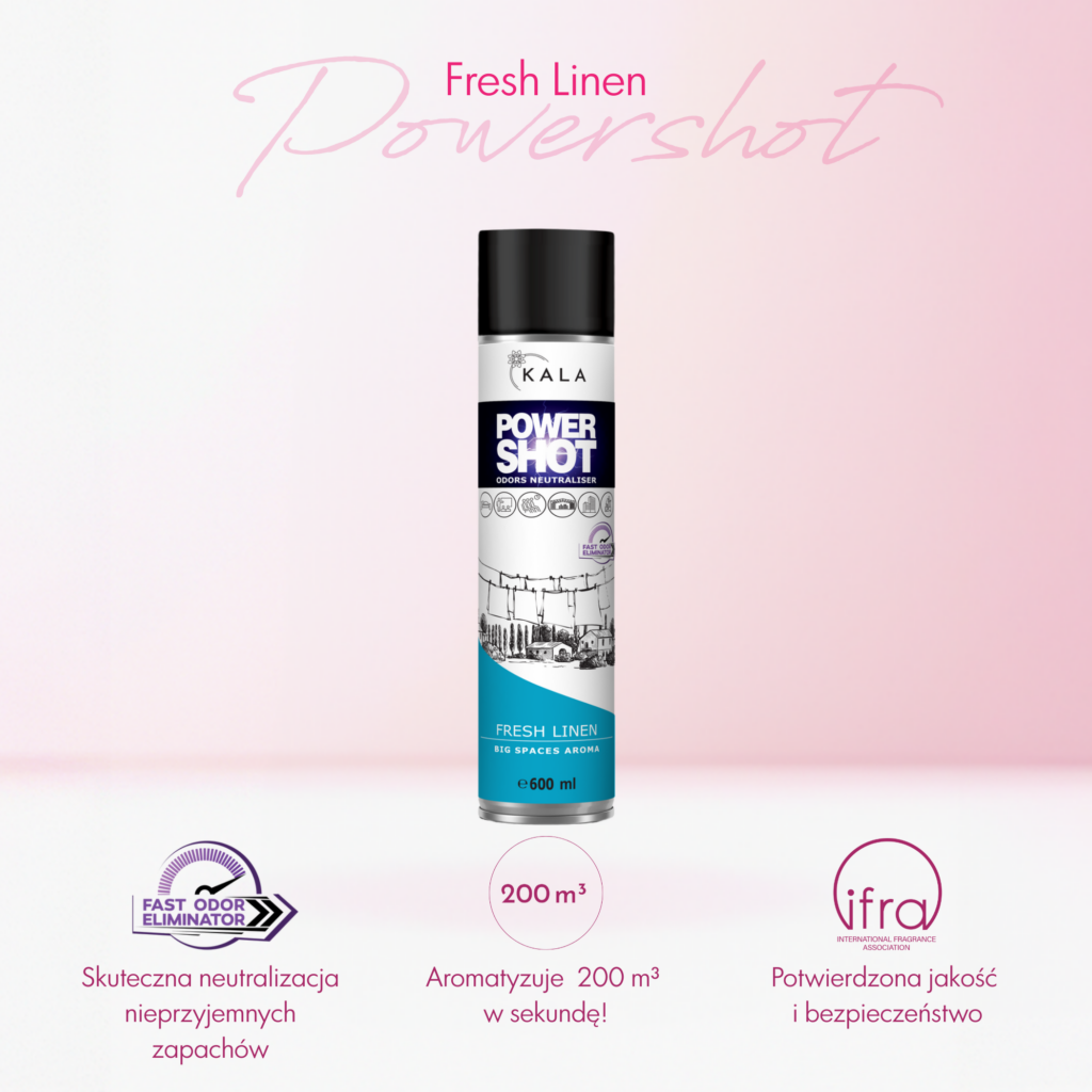 FRESH LINEN Neutralizator Zapachu POWER SHOT