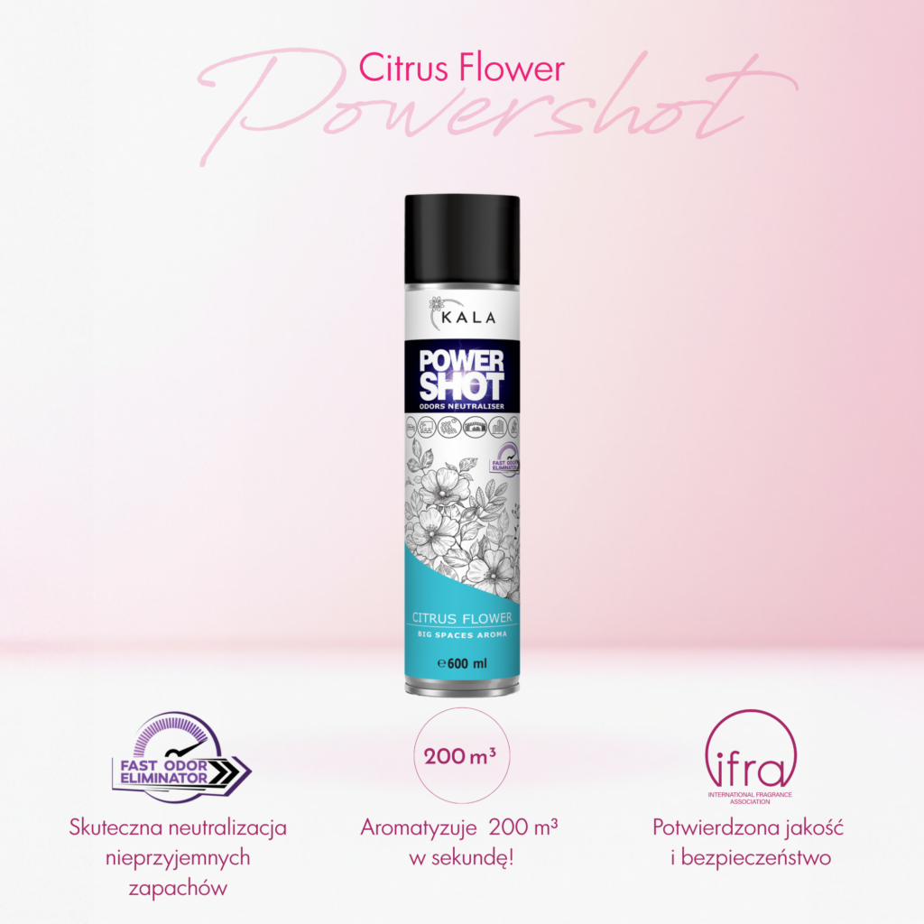 CITRUS FLOWER Neutralizator Zapachu POWER SHOT