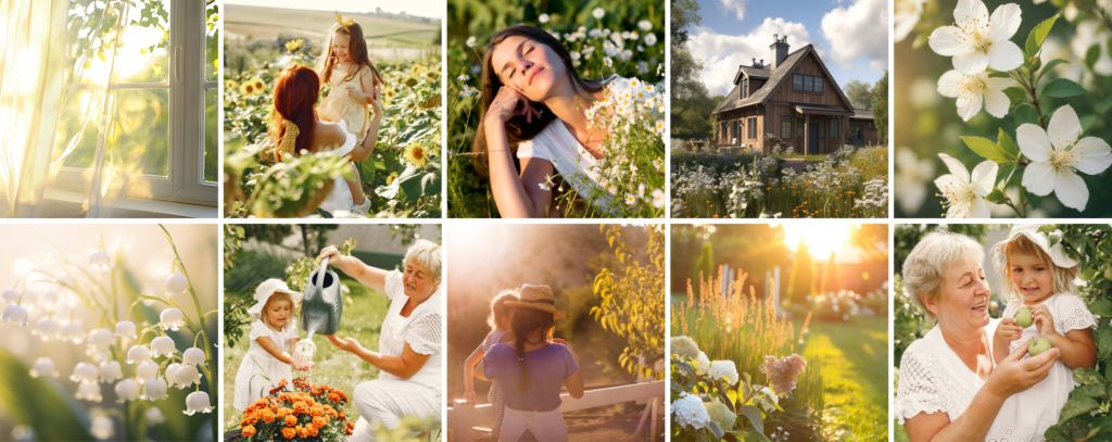 Lily of May moodboard zapachu, wiosna, konwalie, emocje